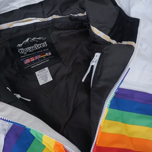 Tipsy  Elves Sunrise Shredder One Piece Ski Suit Snowsuit Size L NWT - Picture 14 of 16